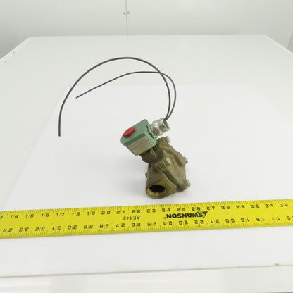 Asco 8210D4 Red Hat 120V Air Water Gas Solenoid Valve 1" NPT Ports 5-100PSI