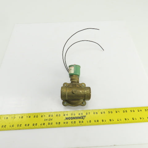 Asco 8210D4 Red Hat 120V Air Water Gas Solenoid Valve 1" NPT Ports 5-100PSI