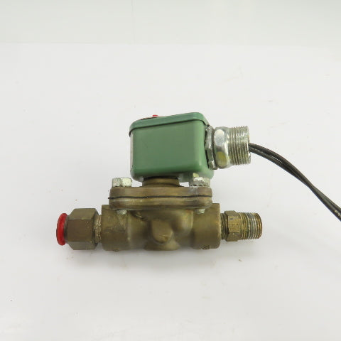 Asco 8210D1 Red Hat 120V Air Water Gas Solenoid Valve 3/8" NPT Ports 5-200PSI