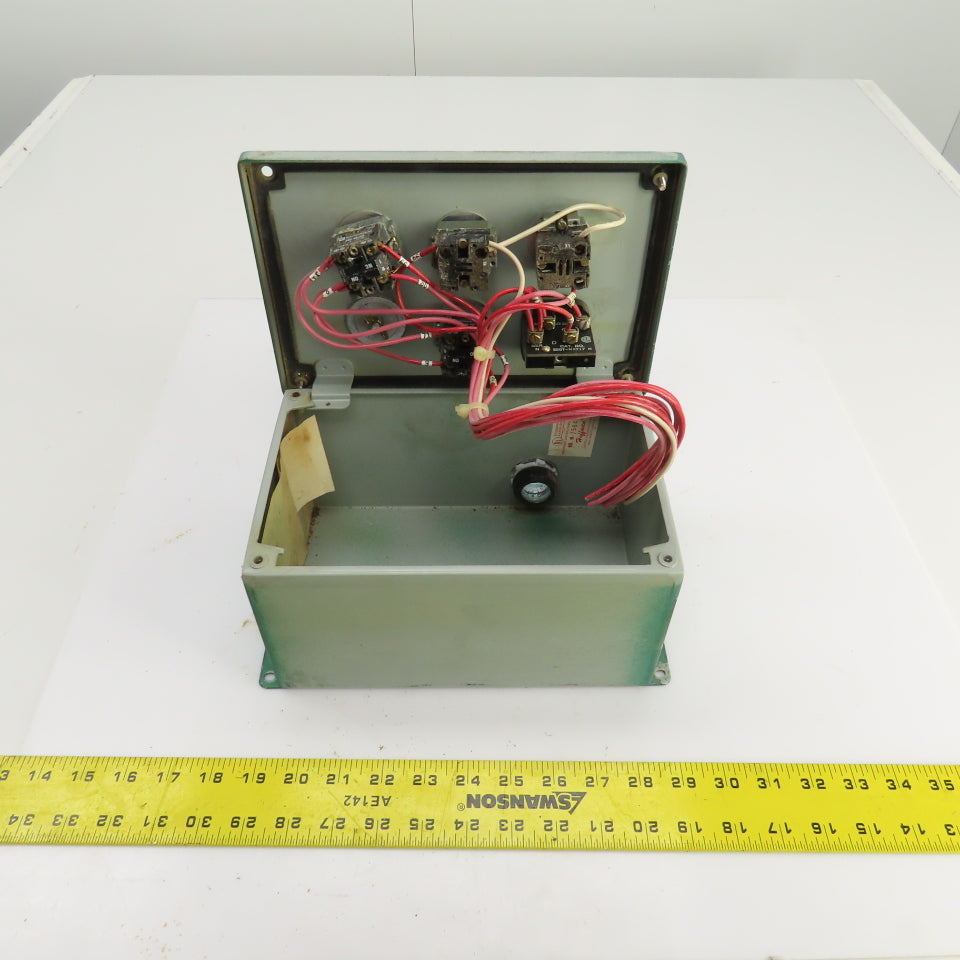 Telemecanique Operator Control Panel Electrical Enclosure W/Switches 380VAC