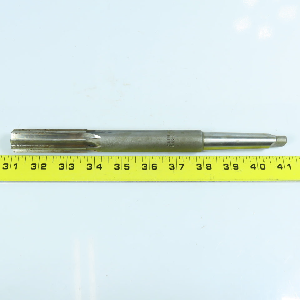 Cleveland 7/8" Chucking Reamer 6 Straight Flute Morse Taper #3 Shank USA