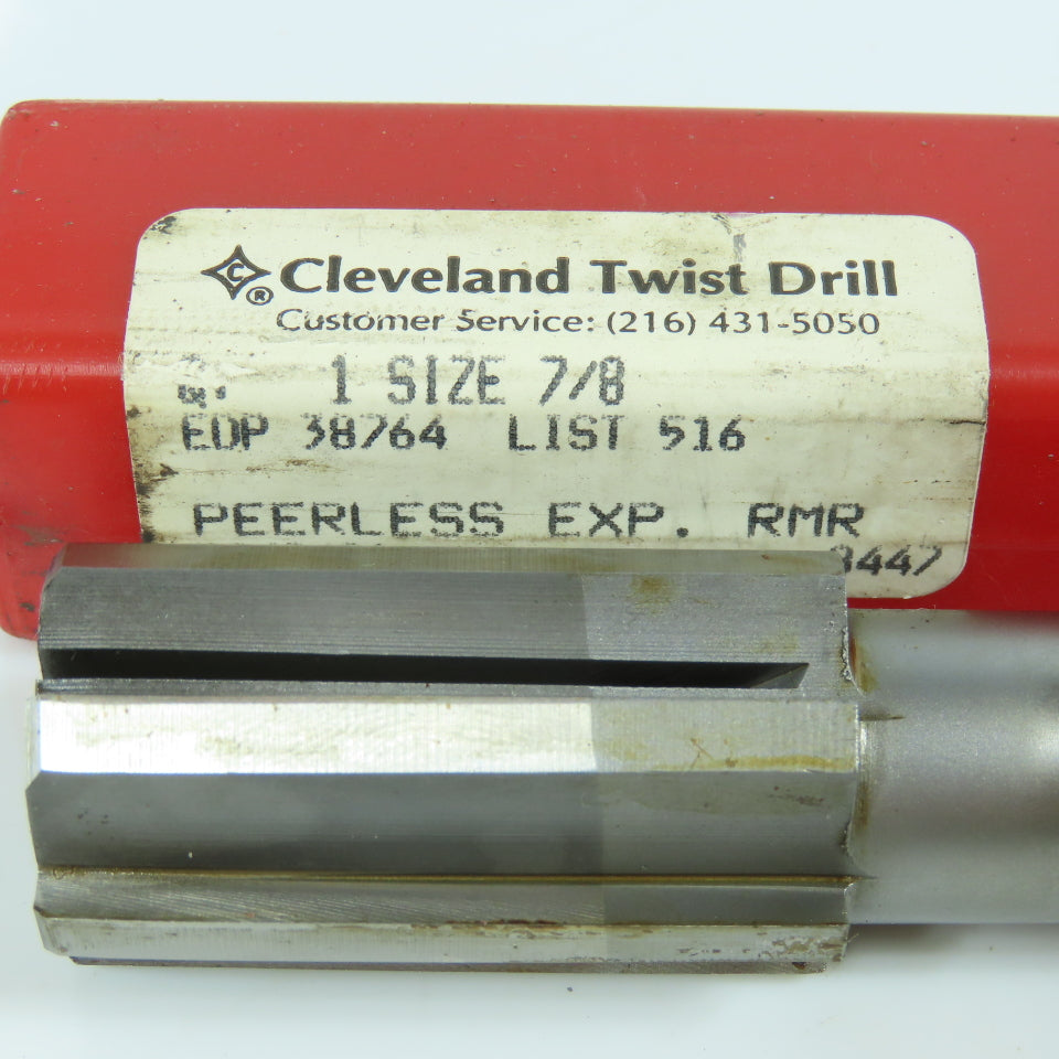 Cleveland 7/8" Expansion Chucking Reamer 6 Straight Flute Morse Taper #3 Shank
