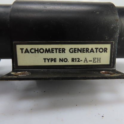 R12-A-EH Tachometer Generator From Time Saver 852-5CB