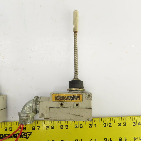 Omron ZE-NJ-2S Coil Spring Wobble Lever Limit Switch 15A 250/480VAC Lot Of 2