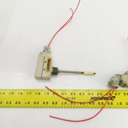 Omron ZE-NJ-2S Coil Spring Wobble Lever Limit Switch 15A 250/480VAC Lot Of 2
