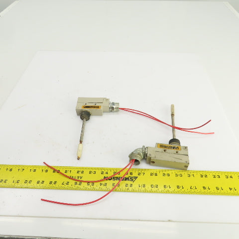 Omron ZE-NJ-2S Coil Spring Wobble Lever Limit Switch 15A 250/480VAC Lot Of 2