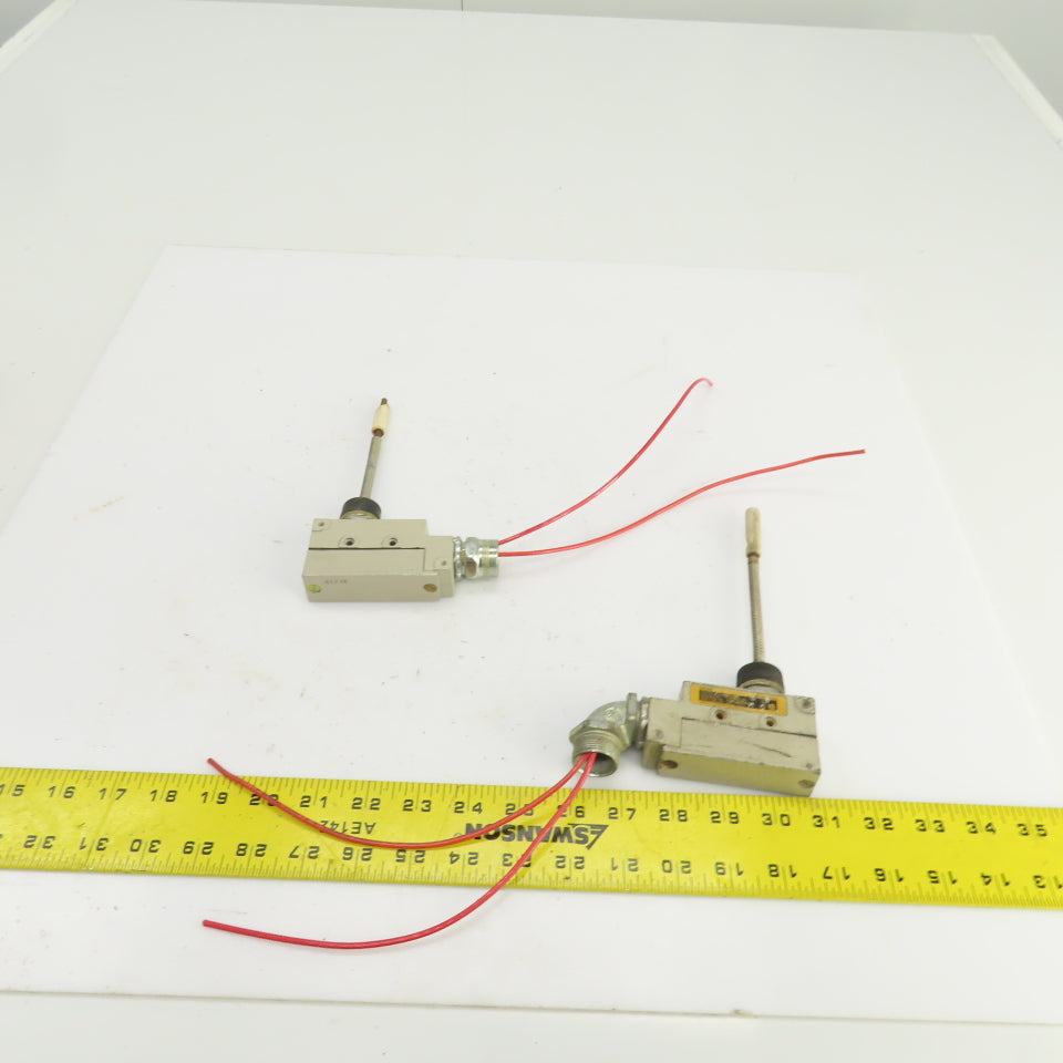 Omron ZE-NJ-2S Coil Spring Wobble Lever Limit Switch 15A 250/480VAC Lot Of 2