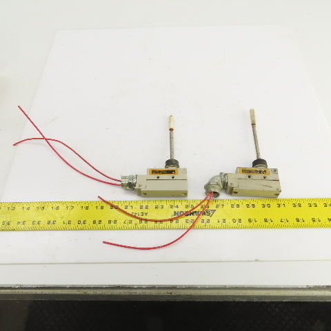 Omron ZE-NJ-2S Coil Spring Wobble Lever Limit Switch 15A 250/480VAC Lot Of 2