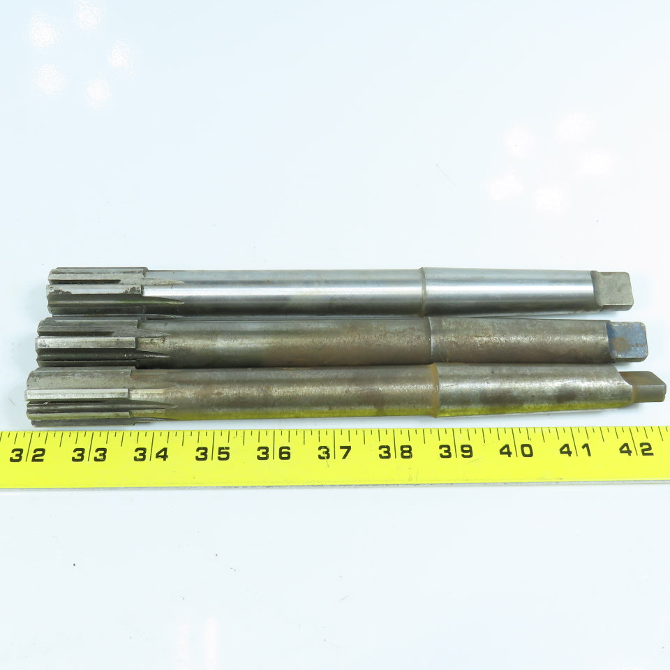 Cleveland 1" Expansion Chucking Reamer 8 Flute Morse Taper #3 Shank Lot/3
