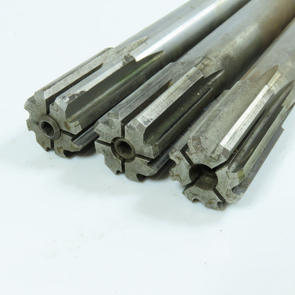 Cleveland 1" Expansion Chucking Reamer 8 Flute Morse Taper #3 Shank Lot/3