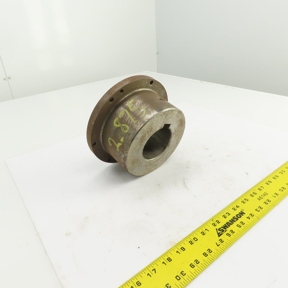 Flanged Coupling Hub Sleeve 2.875" Shaft 7-7/8" Flange OD 3/4" Key
