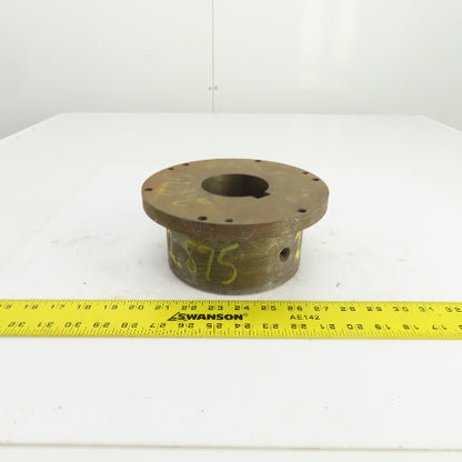 Flanged Coupling Hub Sleeve 2.875" Shaft 7-7/8" Flange OD 3/4" Key
