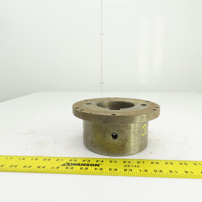 Flanged Coupling Hub Sleeve 3.500" Shaft 7-7/8" Flange OD 7/8" Key