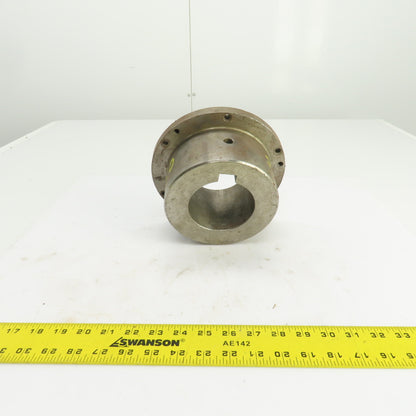Flanged Coupling Hub Sleeve 3.500" Shaft 7-7/8" Flange OD 7/8" Key