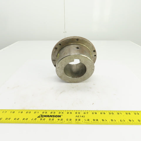 Flanged Coupling Hub Sleeve 3.500" Shaft 7-7/8" Flange OD 7/8" Key