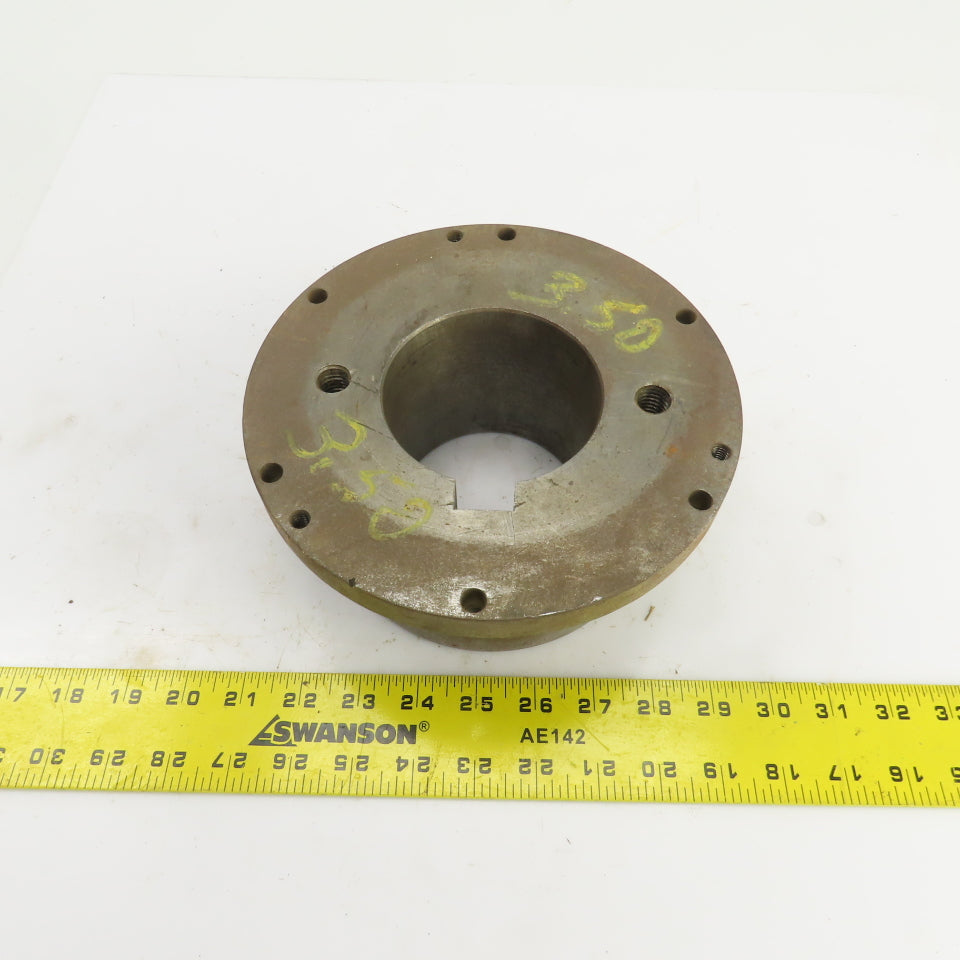 Flanged Coupling Hub Sleeve 3.500" Shaft 7-7/8" Flange OD 7/8" Key