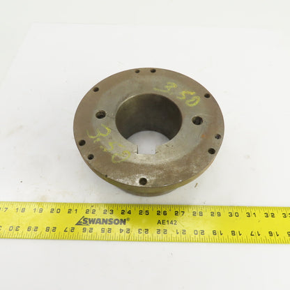 Flanged Coupling Hub Sleeve 3.500" Shaft 7-7/8" Flange OD 7/8" Key