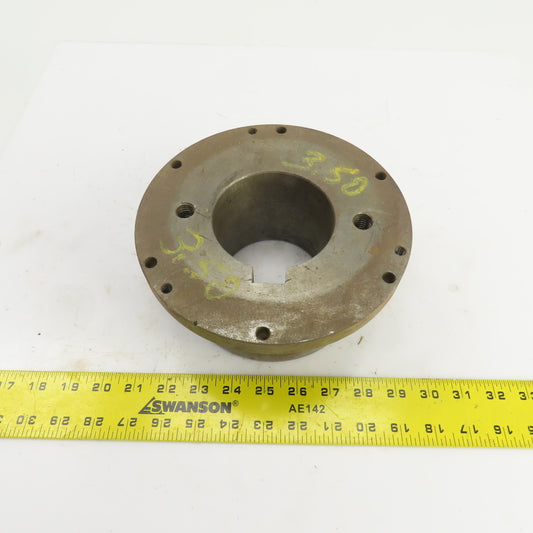 Flanged Coupling Hub Sleeve 3.500" Shaft 7-7/8" Flange OD 7/8" Key