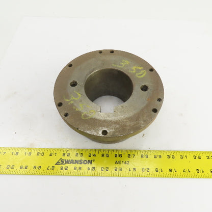 Flanged Coupling Hub Sleeve 3.500" Shaft 7-7/8" Flange OD 7/8" Key