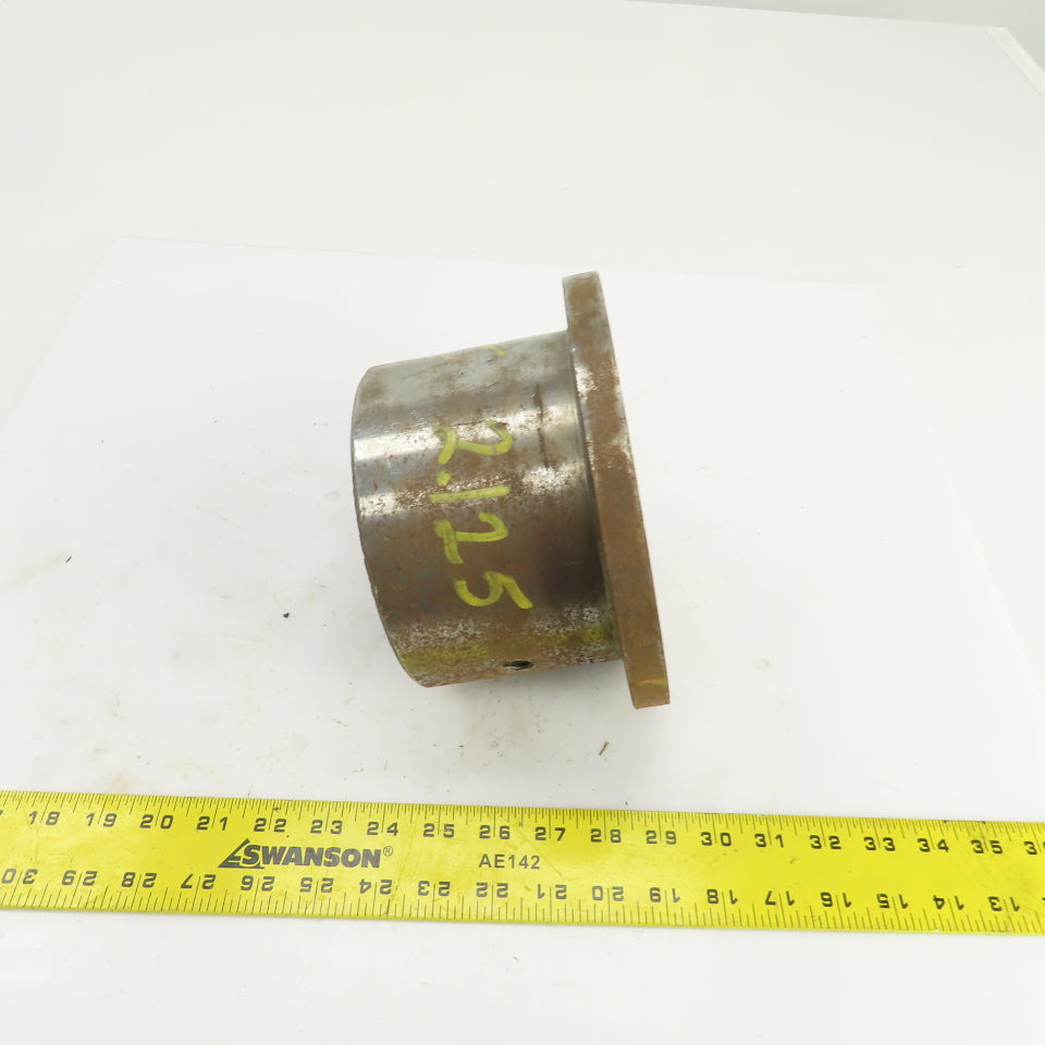 Flanged Coupling Hub Sleeve 2.125" Shaft 7-7/8" Flange OD 1/2" Key