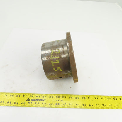 Flanged Coupling Hub Sleeve 2.125" Shaft 7-7/8" Flange OD 1/2" Key