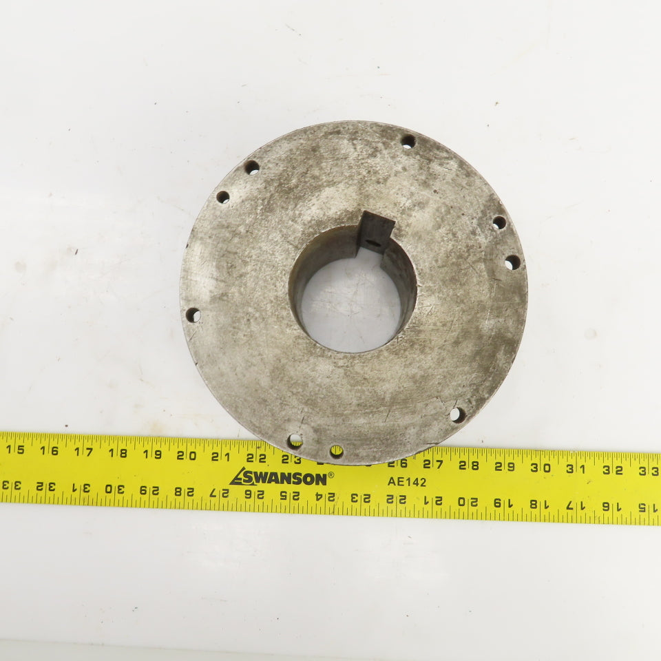 Flanged Coupling Hub Sleeve 2.875" Shaft 7-7/8" Flange OD 3/4" Key