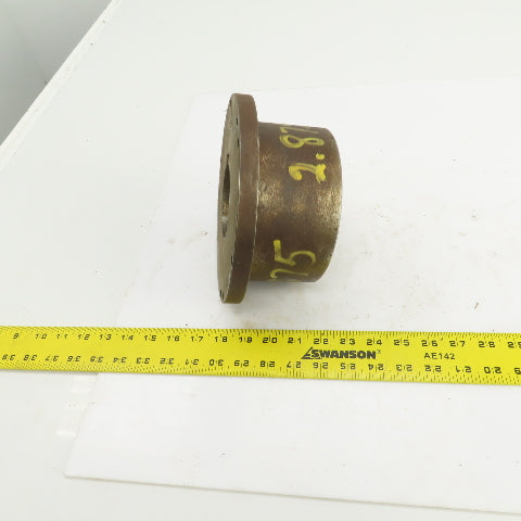 Flanged Coupling Hub Sleeve 2.875" Shaft 7-7/8" Flange OD 3/4" Key