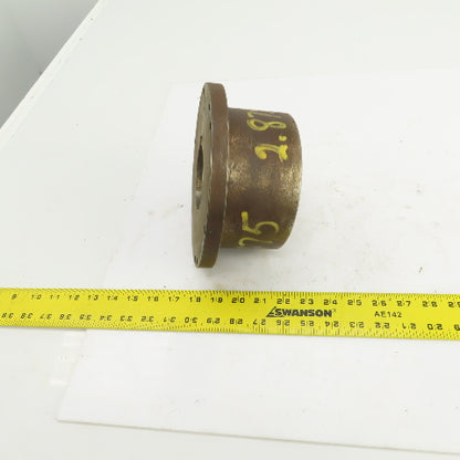 Flanged Coupling Hub Sleeve 2.875" Shaft 7-7/8" Flange OD 3/4" Key