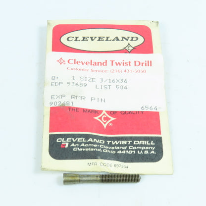 Cleveland 3/16"x 36 Expansion Pin For Chucking Reamer Adjustment Screw Bolt