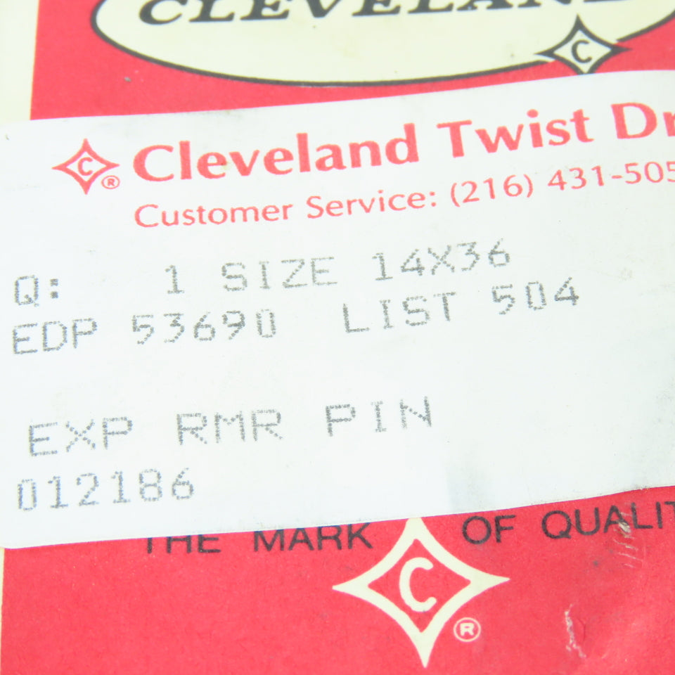 Cleveland 14"x 36 Expansion Pin For Chucking Reamer Adjustment Screw Bolt