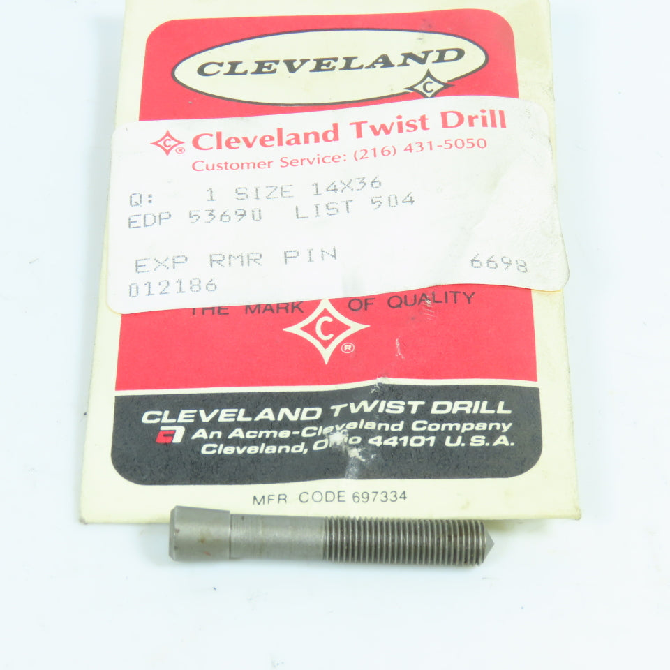 Cleveland 14"x 36 Expansion Pin For Chucking Reamer Adjustment Screw Bolt