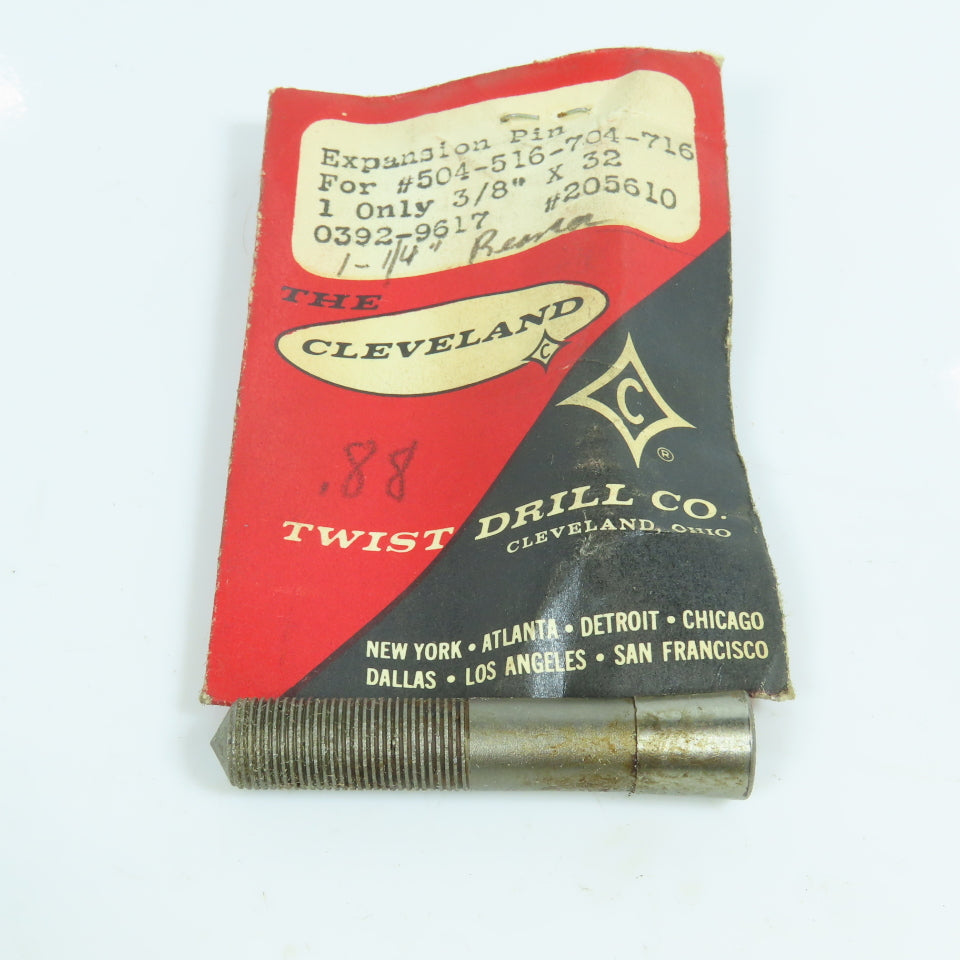 Cleveland 3/8"x 32 Expansion Pin For Chucking Reamer Adjustment Screw Bolt