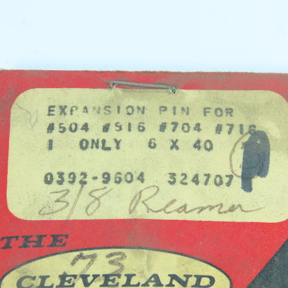 Cleveland 3/8"x 32 Expansion Pin For Chucking Reamer Adjustment Screw Bolt
