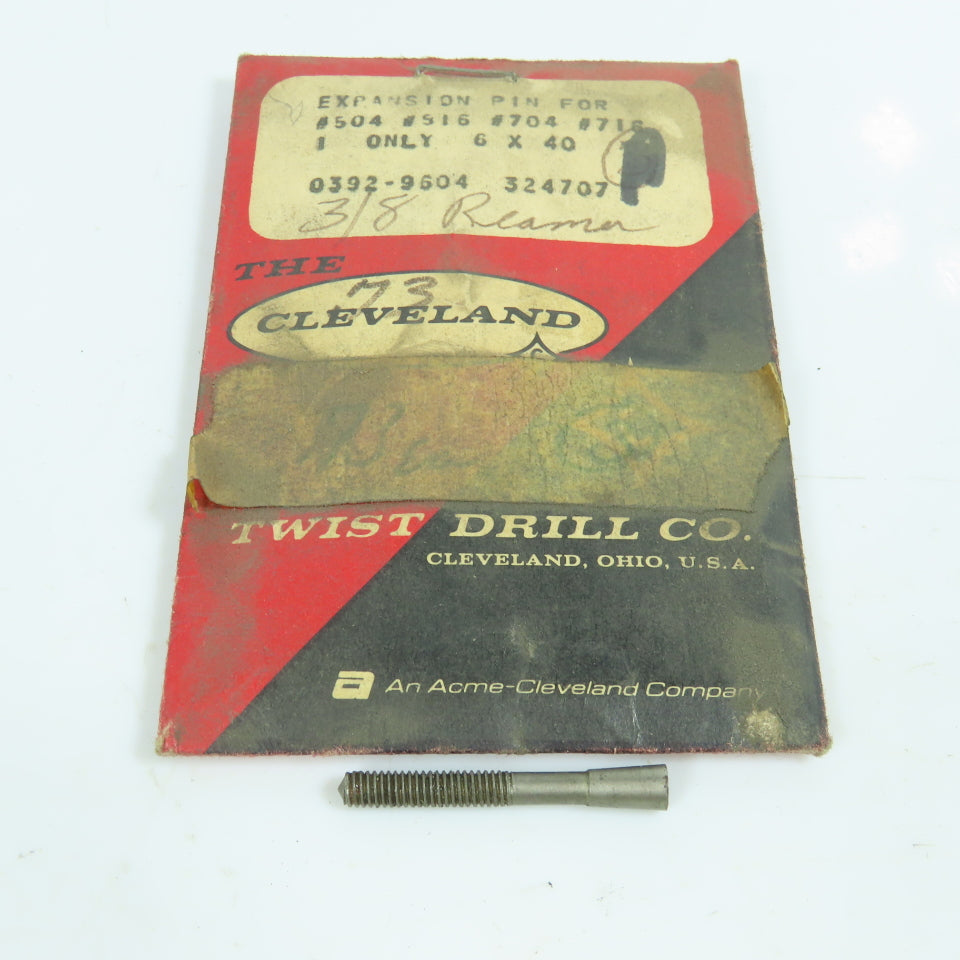 Cleveland 3/8"x 32 Expansion Pin For Chucking Reamer Adjustment Screw Bolt