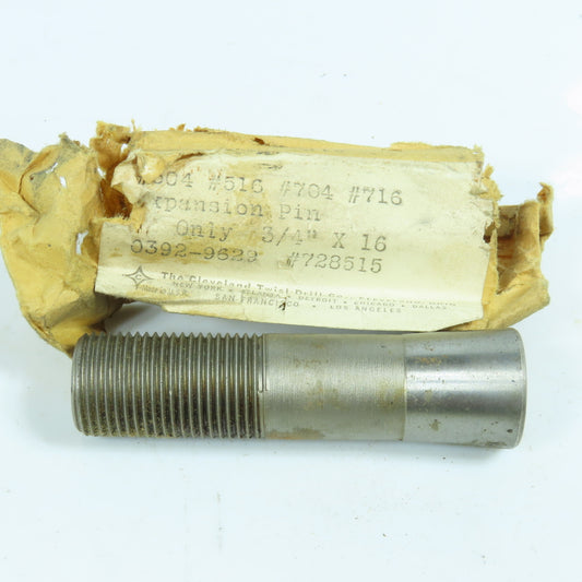 Cleveland 3/4" x 16  Expansion Pin Adjustment Screw Bolt For Chucking Reamer