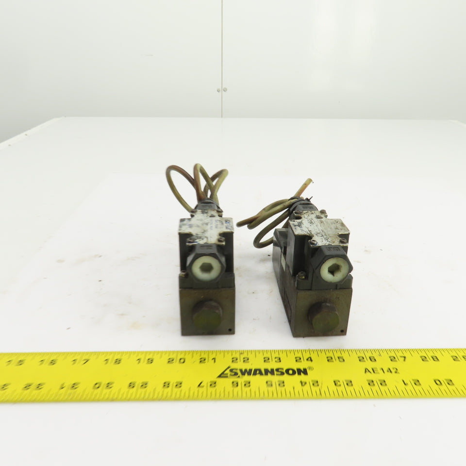 Vickers DG4V-3-2A-M-P7-H-7-50 Hydraulic Directional Control Valve 24VDC Lot of 2