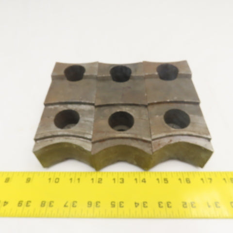 Jergens 15266 4" x 2-1/2" Workholding Lathe Jaw Tongue & Groove Set Of 3