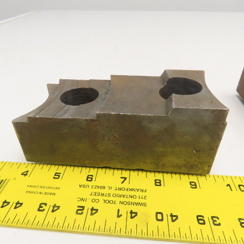 Jergens 15266 4" x 2-1/2" Workholding Lathe Jaw Tongue & Groove Set Of 3