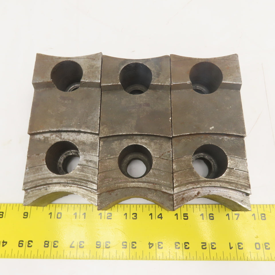 Jergens 15266 4" x 2-1/2" Workholding Lathe Jaw Tongue & Groove Set Of 3