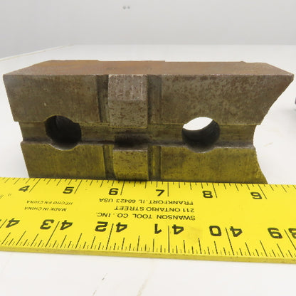 Jergens 15266 4" x 2-1/2" Workholding Lathe Jaw Tongue & Groove Set Of 3