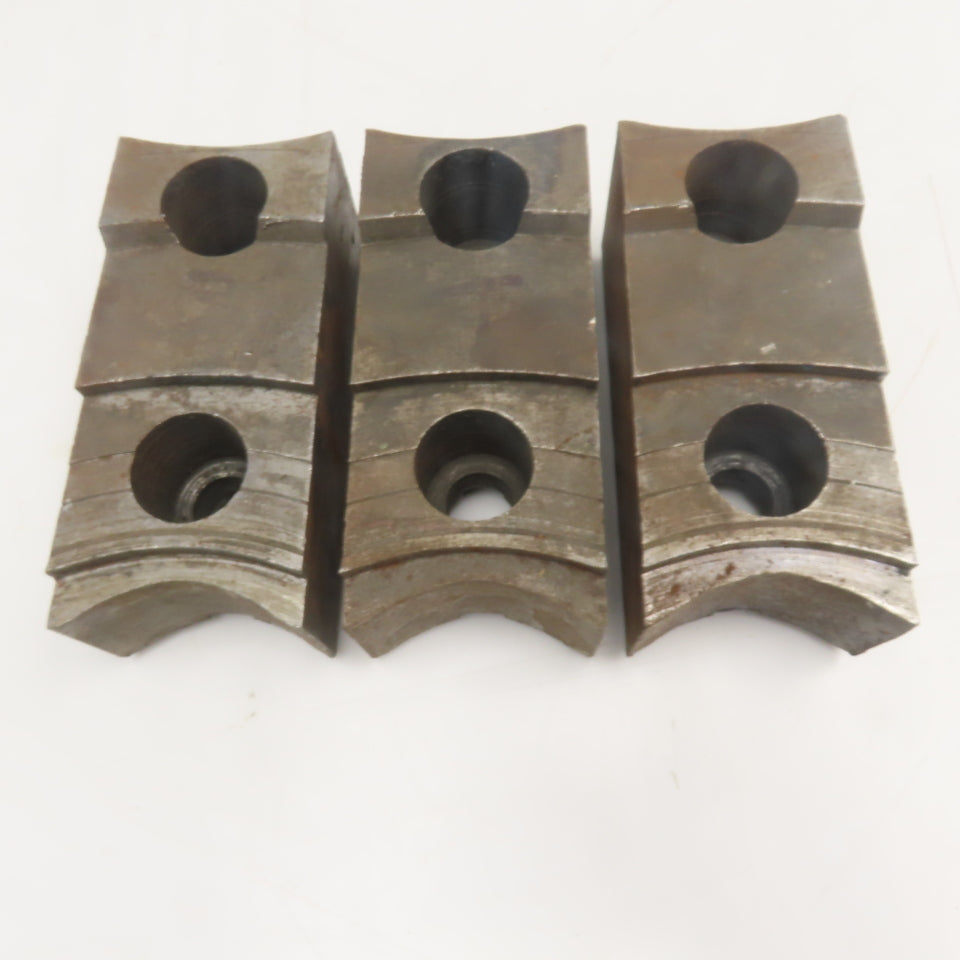 Jergens 15266 4" x 2-1/2" Workholding Lathe Jaw Tongue & Groove Set Of 3