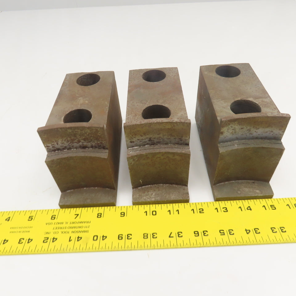 Jergens 15717 6" x 2-1/2" Workholding Lathe Jaw Tongue & Groove Set Of 3