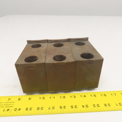 Jergens 15717 6" x 2-1/2" Workholding Lathe Jaw Tongue & Groove Set Of 3