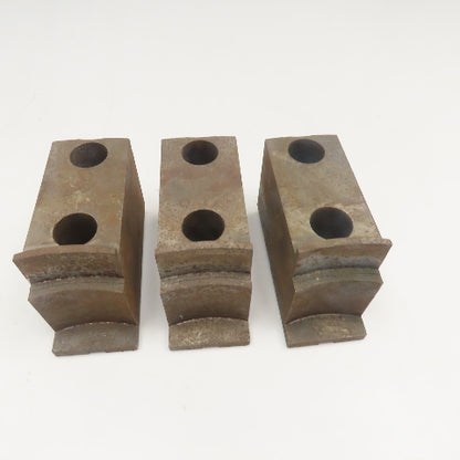 Jergens 15717 6" x 2-1/2" Workholding Lathe Jaw Tongue & Groove Set Of 3