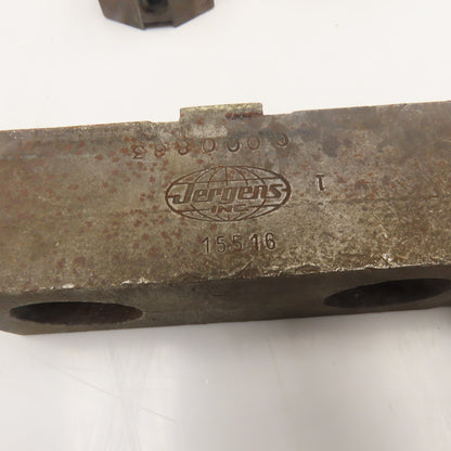 Jergens 15516 6-1/4" x 2" Internal Workholding Lathe Jaw Tongue Groove Set Of 3