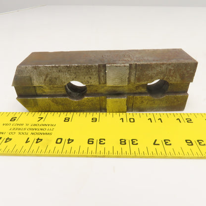 Jergens 15516 6-1/4" x 2" Internal Workholding Lathe Jaw Tongue Groove Set Of 3