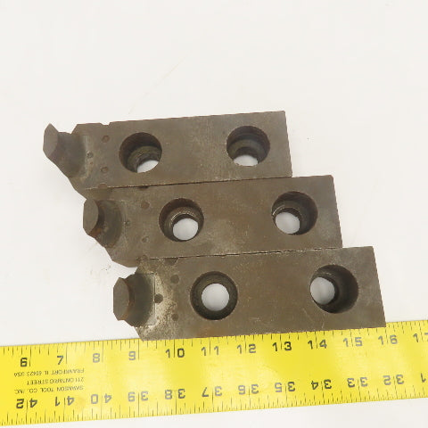 Jergens 15516 6-1/4" x 2" Internal Workholding Lathe Jaw Tongue Groove Set Of 3
