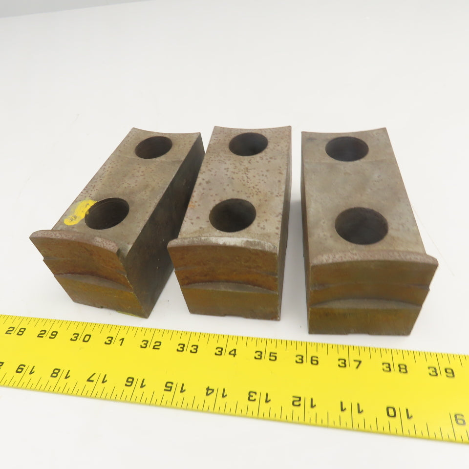 Jergens 15265 5-1/2" x 2-1/2" Workholding Lathe Jaw Tongue Groove Set Of 3