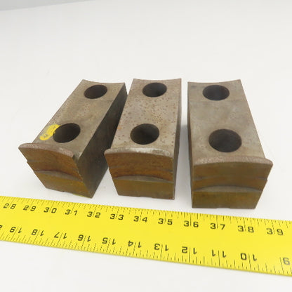 Jergens 15265 5-1/2" x 2-1/2" Workholding Lathe Jaw Tongue Groove Set Of 3