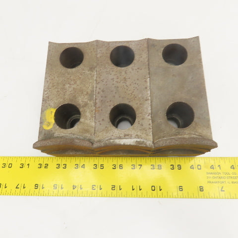 Jergens 15265 5-1/2" x 2-1/2" Workholding Lathe Jaw Tongue Groove Set Of 3